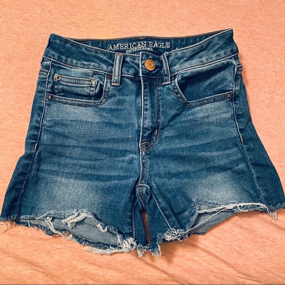 High Rise Jean Shorts - Picture 3 of 5